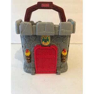 Vintage 1998 Fisher Price Great Adventures‎ Mini Portable Castle